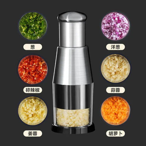 Multi-Functional Garlic & Vegetable Chopper – Manual Kitchen Press